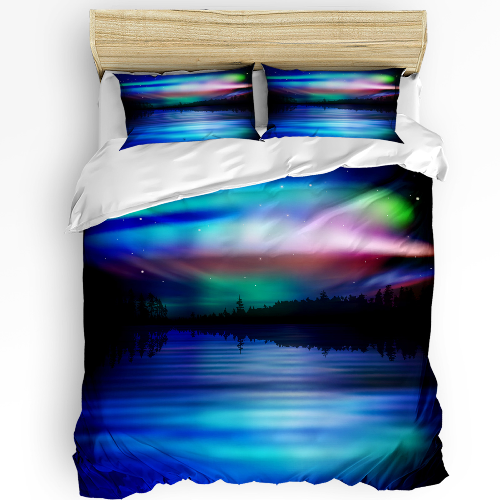 3pcs Bedding Set Aurora Boreal - Home Textiles & Decorations review and price