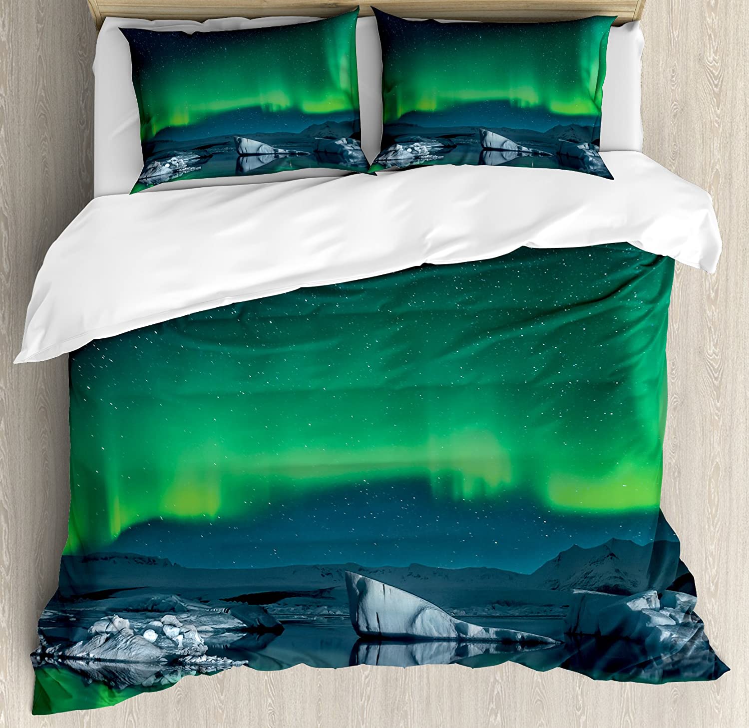 3pcs Bedding Set Aurora Boreal - Home Textiles & Decorations review and price