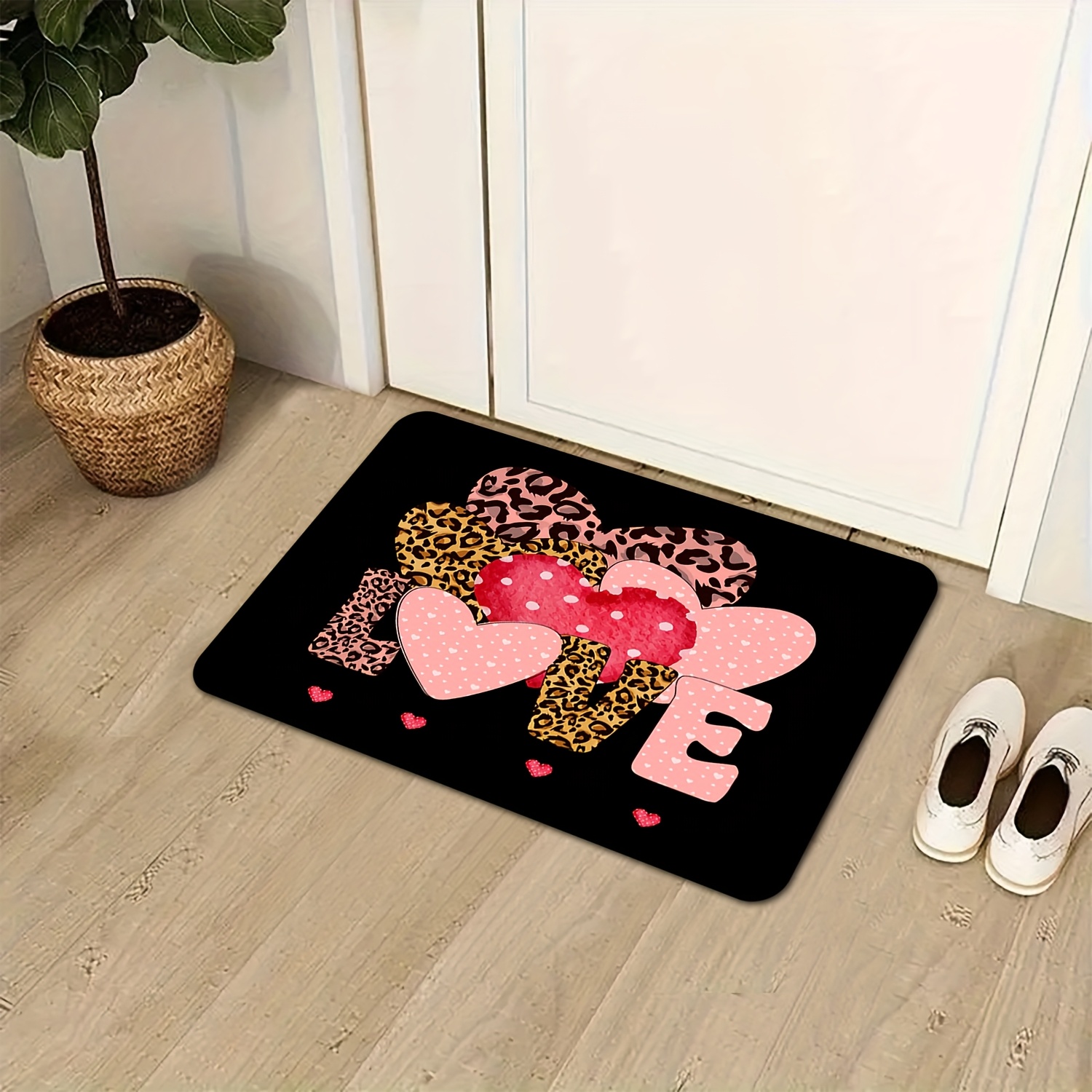 Leopard Heart Love Print Doorm - Home Textiles Premium review and price