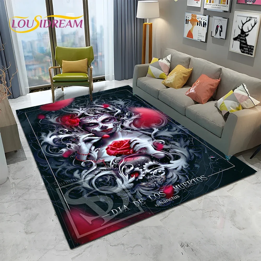 Horror Gothic Female Skull Dea - Home Textiles Sale review and price