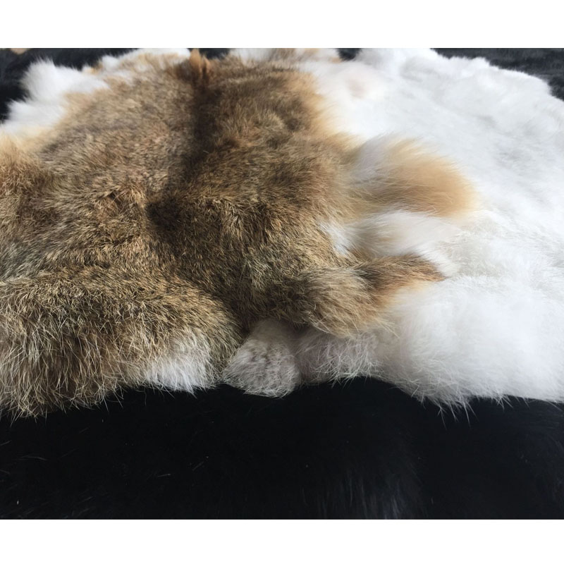 Nature Real Genuine Rabbit Fur - Home Textiles Sale review and price