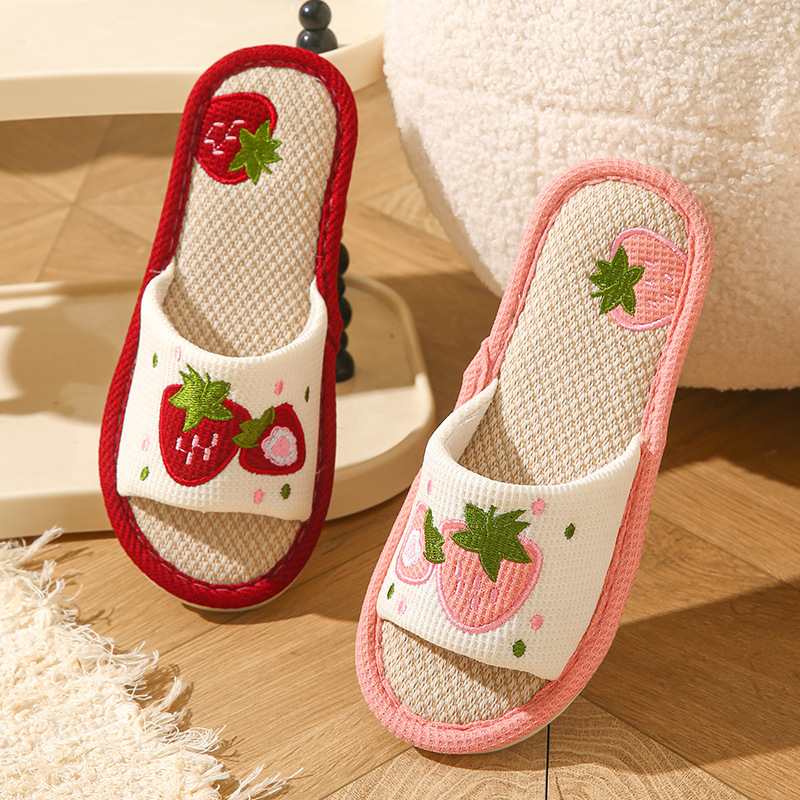 Strawberry Linen Women Slipper - Home Textile review and price